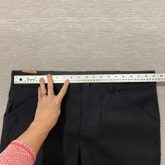 Eddie Bauer Fleece Lined Tech Pants Mens 38 x 32 Black Water Repellent Insulated - Picture 8 of 13